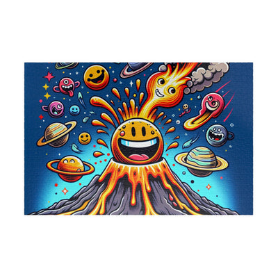 Colorful Volcano Puzzle - Fun Family Activity, Educational Gift, Stress Relief, Home Decor, Game Night