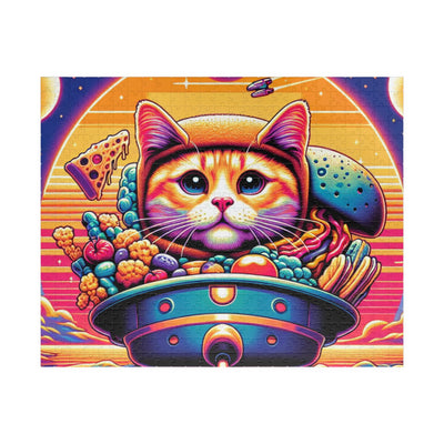 Digital Cat In Fantasy Food Characters V2 Puzzle (110, 252, 520, 1014-piece)
