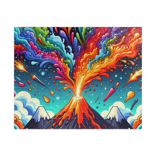 Colorful Volcano Puzzle - Fun for Family Game Night, Creative Gift, Entertainment, Stress Relief, Educational Activity