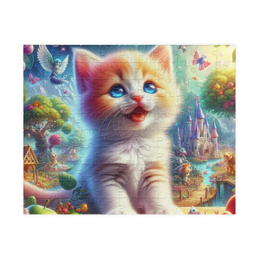 Whimsical Cat Puzzle, Fun Family Game, Cat Lovers Gift, Relaxing Activity, Unique Gift, Home Decor, Creative Brain Teaser