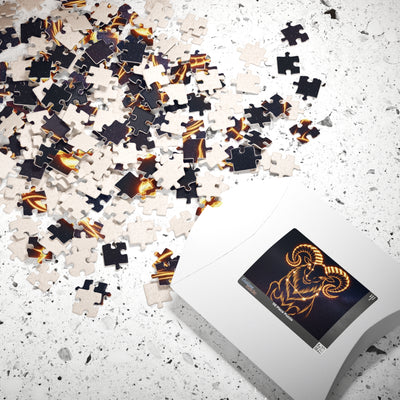 Celestial Aries Puzzle - 110, 252, 520, 1014-piece, Zodiac Gift, Astrology Decor, Mindful Activity, Unique Home Decor, Puzzle Lover's Gift