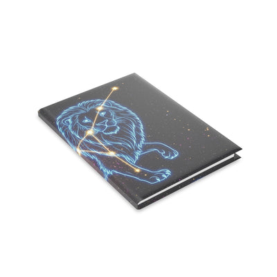 Cosmic Lion Hardcover Notebook, Astrological Journal, Stars Notebook, Gift for Astrology Lovers, Writing Journal, Constellation Diary