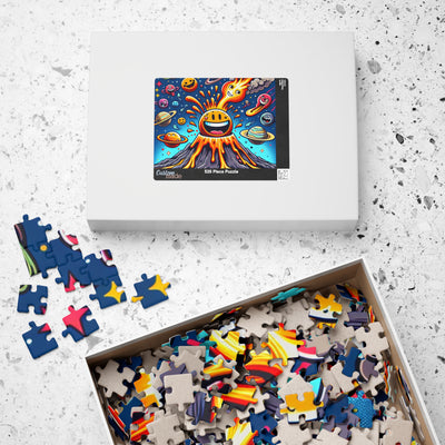 Colorful Volcano Puzzle - Fun Family Activity, Educational Gift, Stress Relief, Home Decor, Game Night