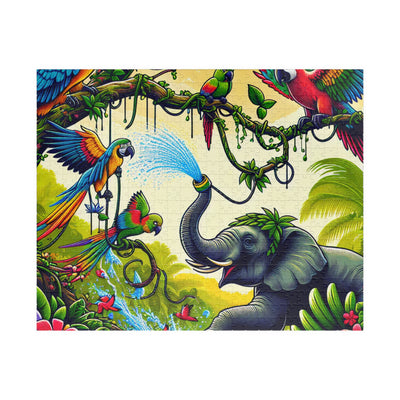 Vibrant Jungle Puzzle - 110-1014 Pieces, Colorful Nature Artwork, Great Gift for Animal Lovers, Family Fun, Educational Activity