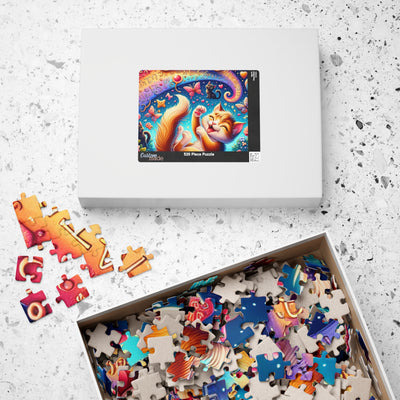 Cat-Themed Puzzle - Fun for Family Game Night, Gift for Cat Lovers, Colorful Artwork, Relaxation Activity, 110-1014 Pieces