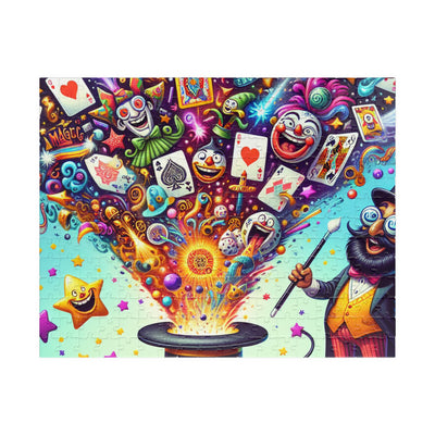 Magic-Themed Jigsaw Puzzle, Fun Family Game, Colorful Art Puzzle, Gift for Kids, Brain Teaser for Adults, Holiday Activity
