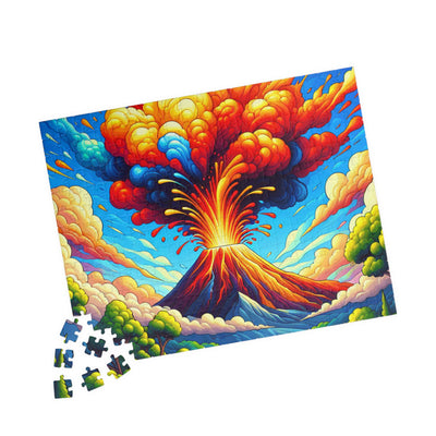 Vibrant Volcano V2 Puzzle | 110, 252, 520, 1014-piece | Nature Lovers, Family Fun, Gift for Puzzle Enthusiasts, Home Decor, Educational [...]