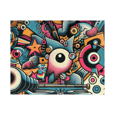 Colorful Art Puzzle for Family Fun, Unique Gift, Indoor Activity, Brain Teaser, Creative Mind Challenge