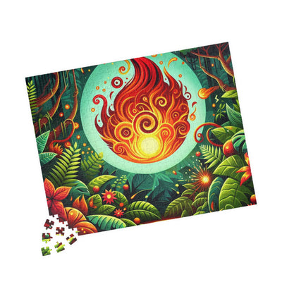 Vibrant Fire-Themed Puzzle | 110-1014 Pieces | Perfect Gift for Relaxation, Family Fun, Game Night, Mindfulness