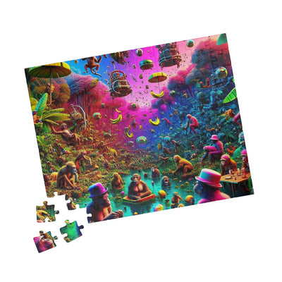 Vibrant Monkeys Jungle Puzzle - 110-1014 Piece, Perfect for Family Fun, Gifts, Game Nights, Home Decor, Mindfulness Activities