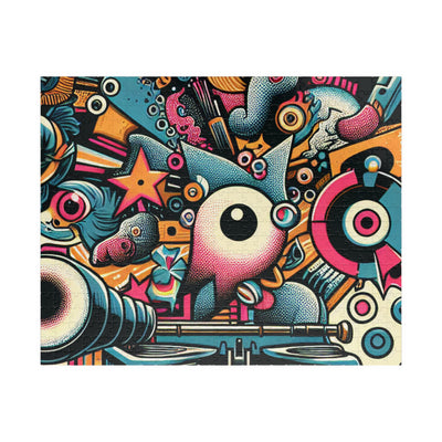 Colorful Art Puzzle for Family Fun, Unique Gift, Indoor Activity, Brain Teaser, Creative Mind Challenge