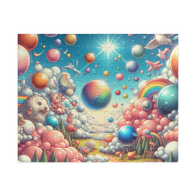 Colorful Rainbow Puzzle Adventure - 110, 252, 520, 1014-piece, Whimsical Art, Gift for Puzzle Lovers, Family Fun