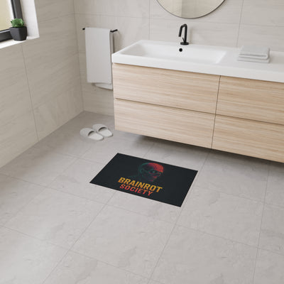 Heavy Duty Floor Mat - Brainrot Society Design, Durable welcome mat, Funny home decor, Gifts for Halloween, Unique office floor rug