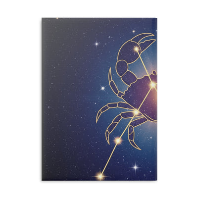 Celestial Cancer Zodiac Notebook, Astrology Journal, Gift for Astrology Lovers, Star Sign Notepad, Starry Night Journal