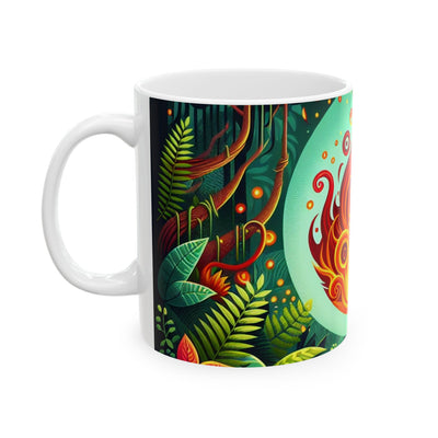 Vibrant Nature Ceramic Mug - Perfect for Coffee Lovers, Tea Time, Gifts, Home Decor, Eco-Friendly Living