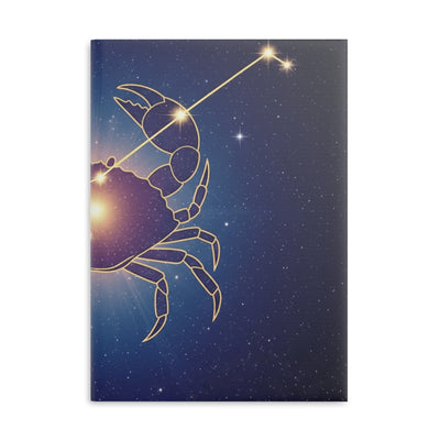 Celestial Cancer Zodiac Notebook, Astrology Journal, Gift for Astrology Lovers, Star Sign Notepad, Starry Night Journal