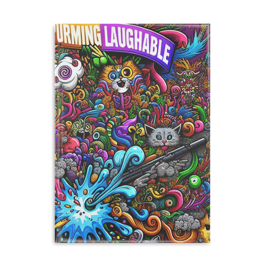 Colorful Art Hardcover Notebook, Creative Journal, Sketchbook with Puffy Covers, Fun Gift for Artists, Unique Stationery