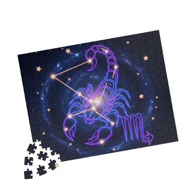 Astrology-themed Puzzle, Scorpion Zodiac Journey, Star Sign Gift, Puzzle Game for Adults, Unique Home Decor, Fun Family Activity