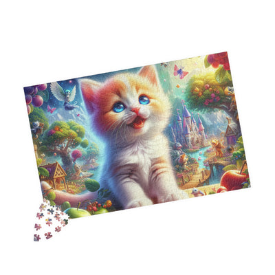 Whimsical Cat Puzzle, Fun Family Game, Cat Lovers Gift, Relaxing Activity, Unique Gift, Home Decor, Creative Brain Teaser