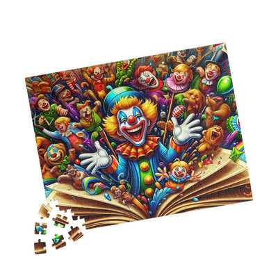 Colorful Clown Puzzle, Fun Family Activity, Kids Birthday Gift, Entertaining Game Night, Home Decor Challenge