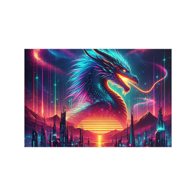 Vibrant Fantasy Dragon Poster, Matte Art Print for Home Decor, Wall Art for Gamers, Gift for Fantasy Lovers, Magical Wall Decor
