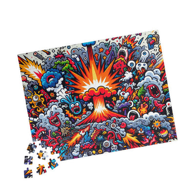 Vibrant Art Puzzle Collection - Unique Explosion Design, 110, 252, 520, 1014-piece, Perfect Gift for Puzzle Lovers, Family Fun, Stress [...]