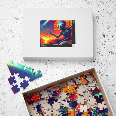 Digital Alien In Meme Mashups V1 Puzzle (110, 252, 520, 1014-piece)