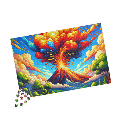 Vibrant Volcano V2 Puzzle | 110, 252, 520, 1014-piece | Nature Lovers, Family Fun, Gift for Puzzle Enthusiasts, Home Decor, Educational [...]