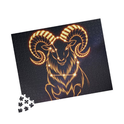 Celestial Aries Puzzle - 110, 252, 520, 1014-piece, Zodiac Gift, Astrology Decor, Mindful Activity, Unique Home Decor, Puzzle Lover's Gift