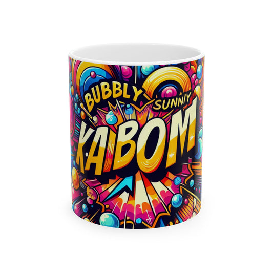 Colorful Fun Ceramic Mug - Perfect for Coffee Lovers, Playful Vibe, Great for Gifting, Birthday Present, Home Decor