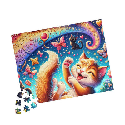 Cat-Themed Puzzle - Fun for Family Game Night, Gift for Cat Lovers, Colorful Artwork, Relaxation Activity, 110-1014 Pieces