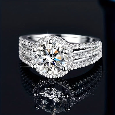 Radiant Moissanite Ring - Symbol of Eternal Love - Perfect for Weddings, Proposals, Anniversaries, & Birthdays - Timeless Design, Dazzling Gemstone, Enduring Quality For Women