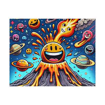 Colorful Volcano Puzzle - Fun Family Activity, Educational Gift, Stress Relief, Home Decor, Game Night