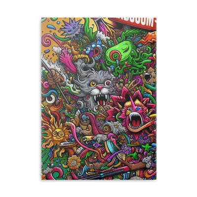Colorful Art Hardcover Notebook, Creative Journal, Sketchbook with Puffy Covers, Fun Gift for Artists, Unique Stationery
