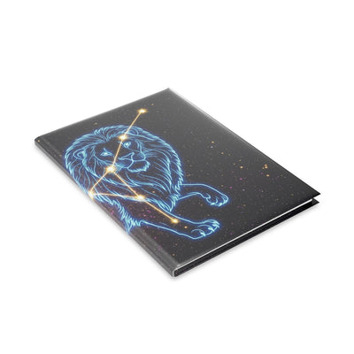 Cosmic Lion Hardcover Notebook, Astrological Journal, Stars Notebook, Gift for Astrology Lovers, Writing Journal, Constellation Diary