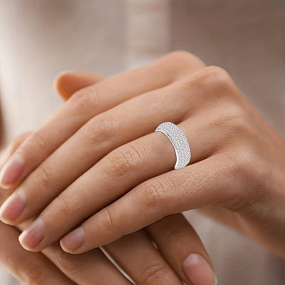1pc Titanium Steel Ring For Man And Women, For Couple Christmas Gift