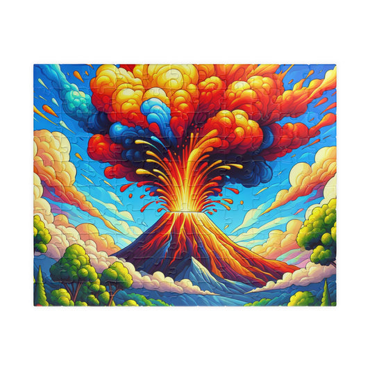 Vibrant Volcano V2 Puzzle | 110, 252, 520, 1014-piece | Nature Lovers, Family Fun, Gift for Puzzle Enthusiasts, Home Decor, Educational [...]