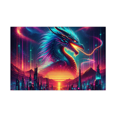 Vibrant Fantasy Dragon Poster, Matte Art Print for Home Decor, Wall Art for Gamers, Gift for Fantasy Lovers, Magical Wall Decor