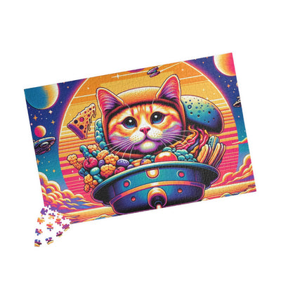 Digital Cat In Fantasy Food Characters V2 Puzzle (110, 252, 520, 1014-piece)