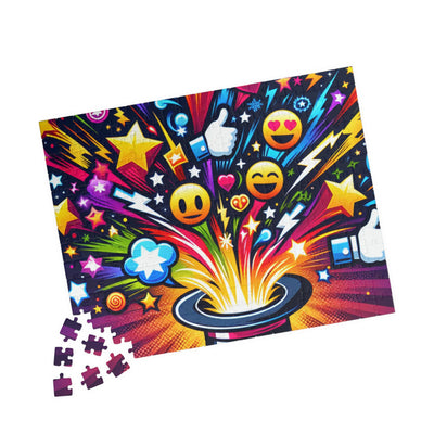 Vibrant Emoji Puzzle – 110, 252, 520, 1014-Piece Jigsaw, Fun Family Activity, Gift for Kids and Adults, Game Night, Decorative Art