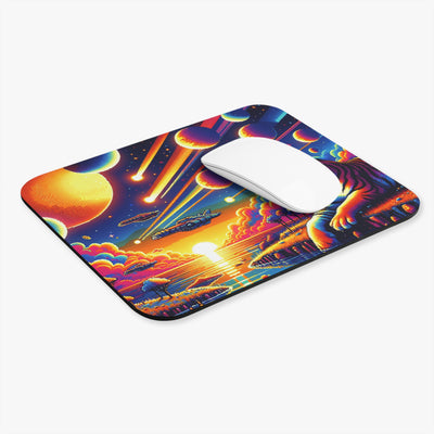 Tiger Mouse Pad - Digital Tiger In Alien Wildlife V1, Gaming Accessories, Office Decor, Gift for Gamers, Edgy Desk Decor, Unique Mouse Mat