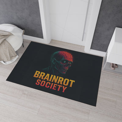 Heavy Duty Floor Mat - Brainrot Society Design, Durable welcome mat, Funny home decor, Gifts for Halloween, Unique office floor rug