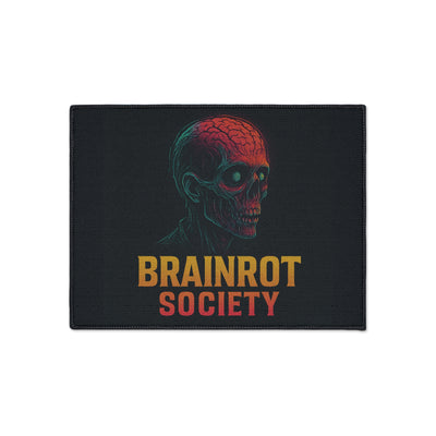 Heavy Duty Floor Mat - Brainrot Society Design, Durable welcome mat, Funny home decor, Gifts for Halloween, Unique office floor rug