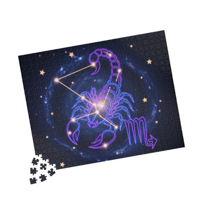 Astrology-themed Puzzle, Scorpion Zodiac Journey, Star Sign Gift, Puzzle Game for Adults, Unique Home Decor, Fun Family Activity
