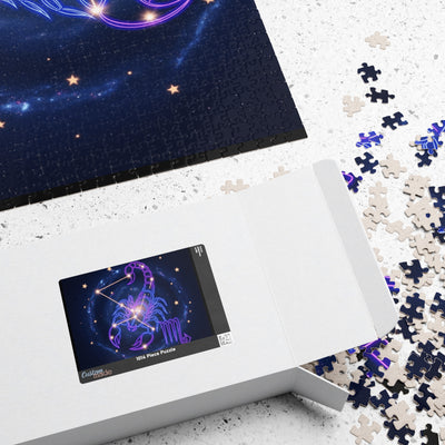 Astrology-themed Puzzle, Scorpion Zodiac Journey, Star Sign Gift, Puzzle Game for Adults, Unique Home Decor, Fun Family Activity