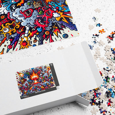 Vibrant Art Puzzle Collection - Unique Explosion Design, 110, 252, 520, 1014-piece, Perfect Gift for Puzzle Lovers, Family Fun, Stress [...]