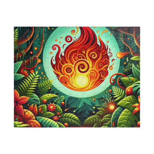 Vibrant Fire-Themed Puzzle | 110-1014 Pieces | Perfect Gift for Relaxation, Family Fun, Game Night, Mindfulness