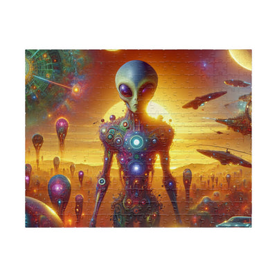 Digital Alien In Meme Mashups V2 Puzzle (110, 252, 520, 1014-piece)