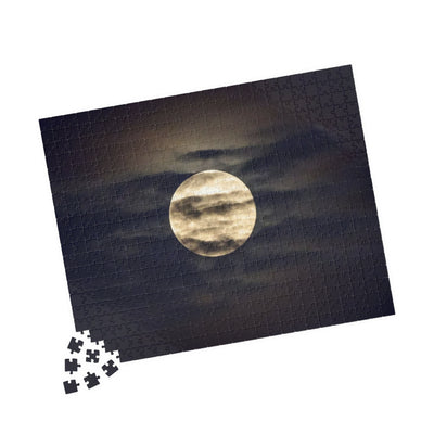 Moonlit Night Puzzle, Relaxing Jigsaw Game, Family Fun Activity, Gift for Puzzle Lovers, Home Décor, Mindfulness Activity