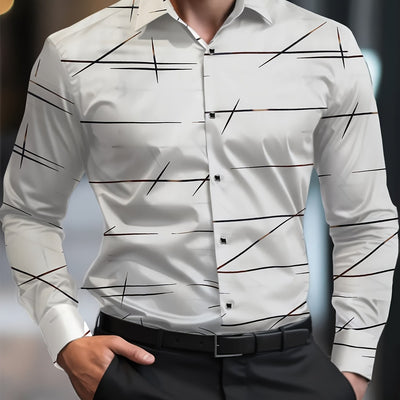 Men's Casual Navy Blue Slim Shirt